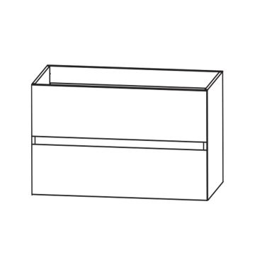 Puris Kera Plan Waschtischunterschrank - 70 cm Skizze