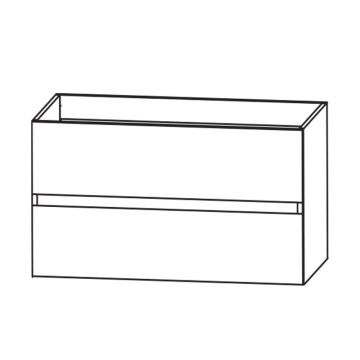 Puris Kera Plan Waschtischunterschrank - 80 cm Skizze