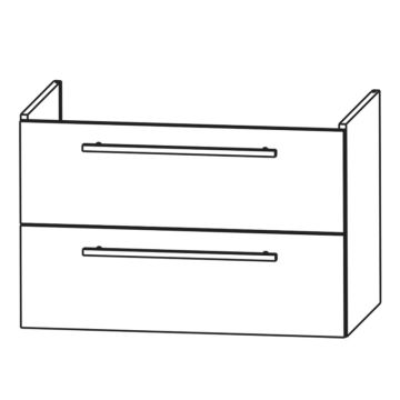 Puris Kera Plan Waschtischunterschrank - 115 cm, für Collaro 1200 von V&B
