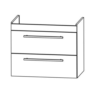 Puris Kera Plan WTU 75 cm Villeroy & Boch Subway 3.0 Skizze