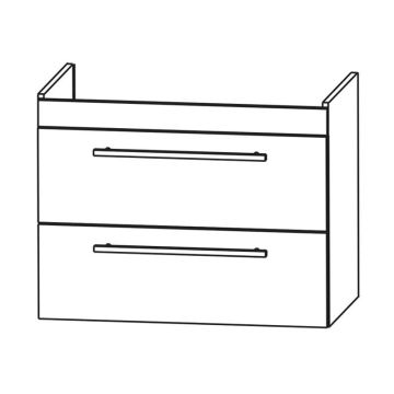 Puris Kera Plan WTU 95 cm Villeroy & Boch Subway 3.0 Skizze