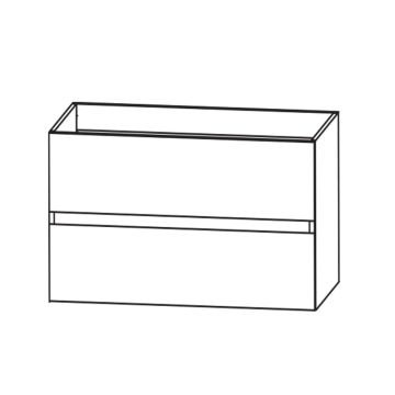 Puris Kera Plan Waschtischunterschrank - 70 cm Skizze