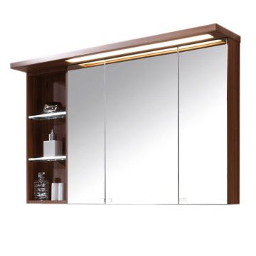 Puris Swing Spiegelschrank mit 3 Doppelspiegeltüren 120 cm