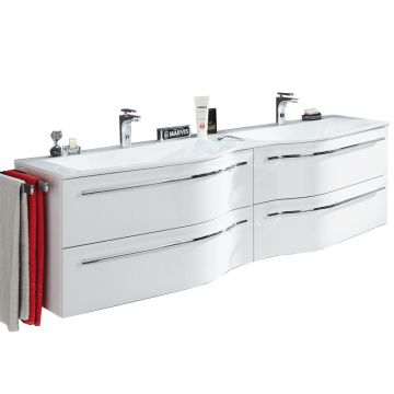 Puris Swing Waschtischunterschrank mit Waschtisch 180 cm