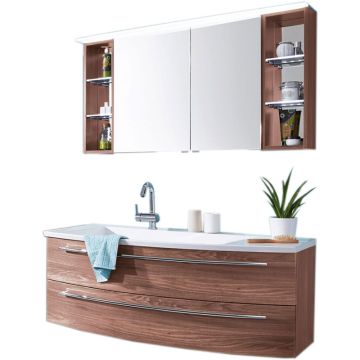 Puris Crescendo Badmöbel Set 140 cm rechts Flächenleuchte