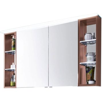 Puris Crescendo Spiegelschrank mit 2 Doppelspiegeltüren und 2 Regale