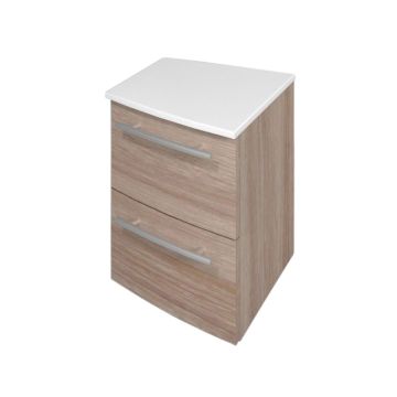 Puris Crescendo Unterschrank mit Mineralguss Ablageplatte EVERMITE 40 cm