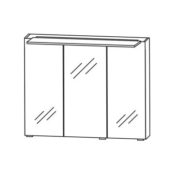 Puris Fresh Spiegelschrank - 70 cm Skizze Serie D