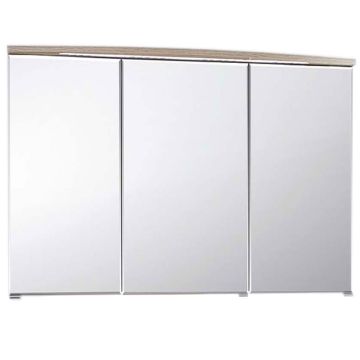 Puris Vuelta Spiegelschrank 140 cm, Serie B Gesimsboden