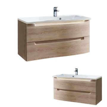 Puris Purefaction Waschtisch mit Unterschrank 91 cm 2 Auszüge