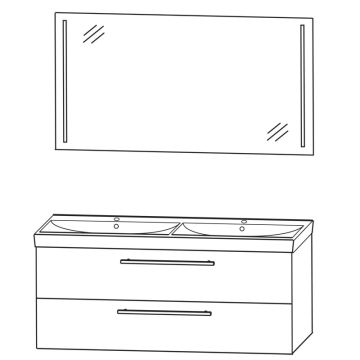 Puris Protection1 Badmöbel Set 12 - 121 cm