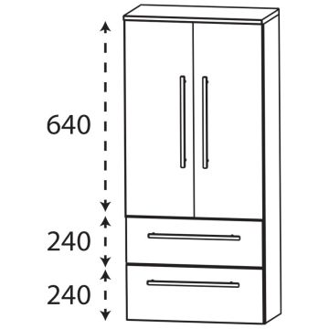Puris Protection1 Mittelschrank 60 cm