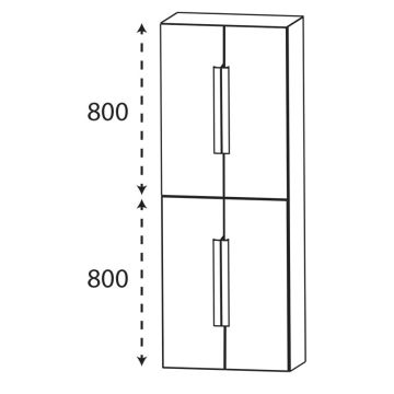 Puris Modern Life Hochschrank 60 cm Skizze