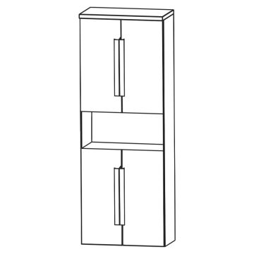 Puris Rounds Hochschrank - 60 cm Skizze
