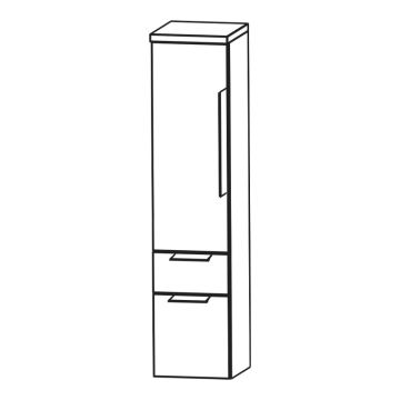 Puris Rounds Mittelschrank - 40 cm Skizze