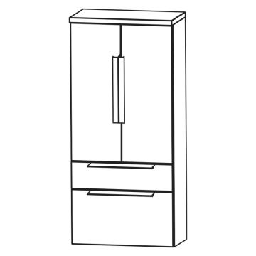 Puris Rounds Mittelschrank - 60 cm Skizze