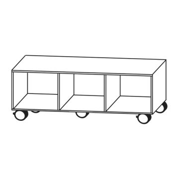 Puris Rounds Rollenschrank - 90 cm Skizze