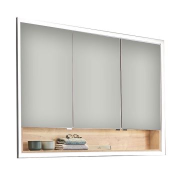 Puris Rounds Spiegelschrank - 125,1 cm, Einbauspiegelschrank