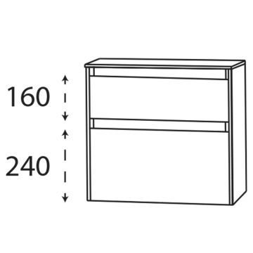 Puris New Xpression Unterschrank - 62,5 cm Skizze