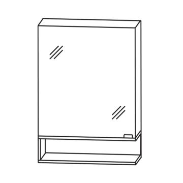 Puris Cpuro Spiegelschrank - 60 cm Skizze