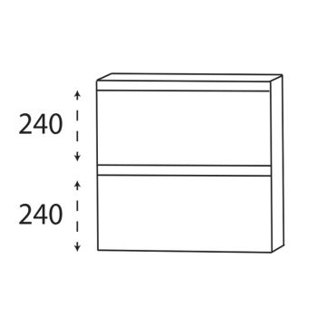 Puris Cpuro Unterschrank - 40 cm Skizze