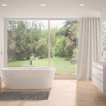Repabad Livorno Freistehende Badewanne - 180/80 oval F - Acryl