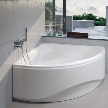 Riho Eck-Badewanne Neo - Acryl - 140 x 140 cm, 235 Liter, Weiß