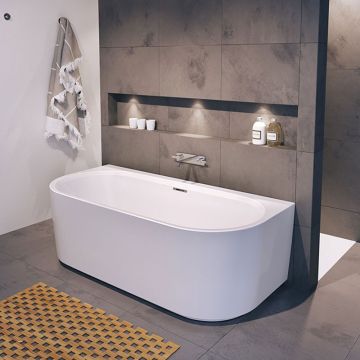 Riho Freistehende Badewanne Desire Back2Wall - Acryl - 180 x 84 cm, Ambiente