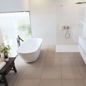 Riho Freistehende Badewanne Bilo - Solid Surface - 165 / 77, weiß matt