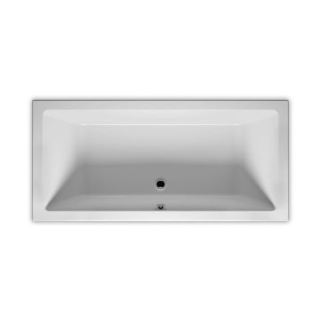 Riho Rechteck-Badewanne Lugo - Acryl - 180 x 90 cm, Farbe Weiß