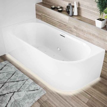 Riho Badewannen Eck-Badewanne Desire Corner Rechts mit Sparkle Mood System, Ambi