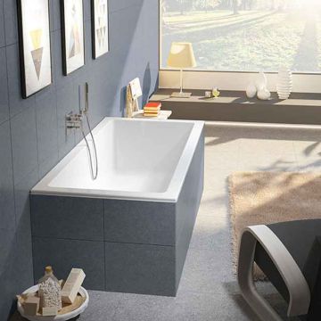 Riho Badewannen Rechteck-Badewanne Rethink Cubic - Acryl - 190 x 90 cm, 290 Lite