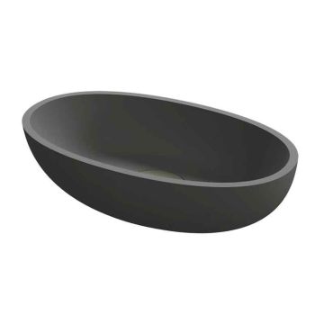 Riho Solid Surface Aufsatzwaschtisch Escala Anthracite Matt