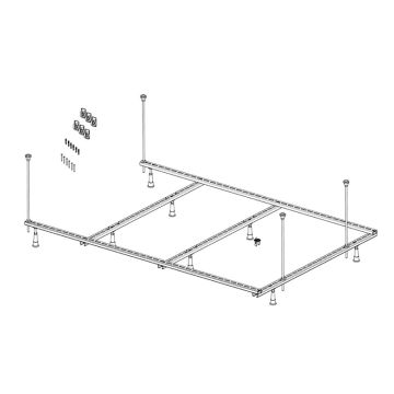 Riho Zubehör Badewannenfüße Fußset 16 für Badewanne Savona BB79