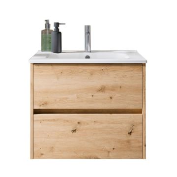 Riho Porto Square Waschtisch mit Unterschrank Set 1 - 61 cm Eiche hell