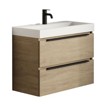 Riho Spring Vow Waschtisch mit Unterschrank Set 2 - 80 cm, Mineralguss-WT