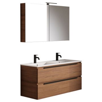 Riho Spring Dew Badmöbel Set 4 - 100 cm, Spiegelschrank, Mineralguss-Waschtisch,