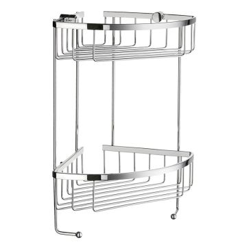 Smedbo SIDELINE Design Eckeseifenkorb Doppelt verchromt