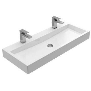 Treos Mineralguss Doppelwaschbecken