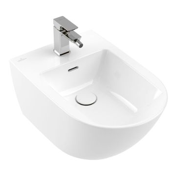 Villeroy und Boch Subway 3.0 Bidet - 37,5 cm, mit Hahnloch, wandhängend