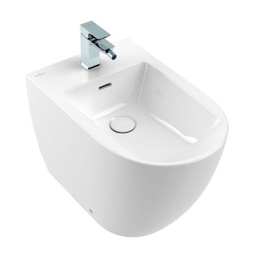 Villeroy und Boch Subway 3.0 Bidet - 37,5 cm, mit Hahnloch, bodenstehend,