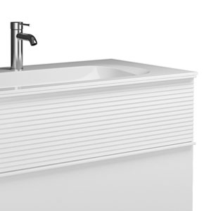 mit Plisséefront - Weiß Matt: mit Plisséefront - Weiß Matt