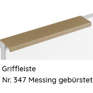 Griffleiste Messing gebürstet: Griffleiste Messing gebürstet