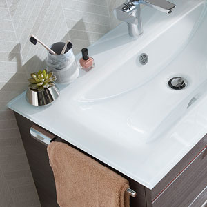 Glas, Optiwhite, externer Überlauf: Glas, Optiwhite, externer Überlauf