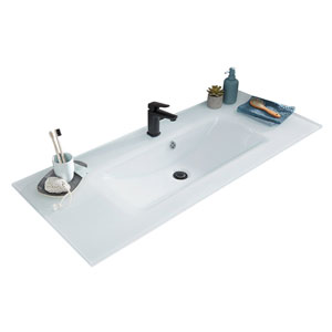 Glas, Optiwhite, externer Überlauf: Glas, Optiwhite, externer Überlauf