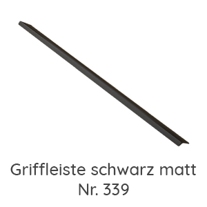 Griffleiste schwarz matt: Griffleiste schwarz matt