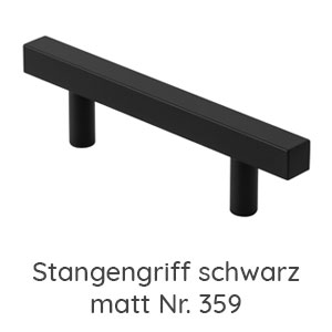 Stangengriff schwarz matt: Stangengriff schwarz matt