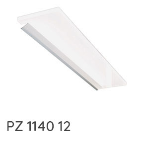 LED-Aufsatzleuchte chrom matt - 1234 mm: LED-Aufsatzleuchte chrom matt - 1234 mm