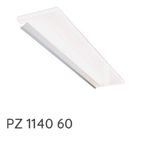 LED-Aufsatzleuchte chrom matt - 634 mm: LED-Aufsatzleuchte chrom matt - 634 mm