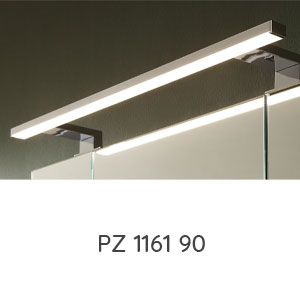 LED-Aufsatzleuchte chrom - 900 mm: LED-Aufsatzleuchte chrom - 900 mm